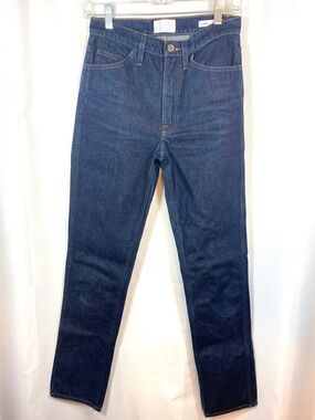 FRAME Le Italien True Straight Dark Blue Denim Jeans 100% Cotton